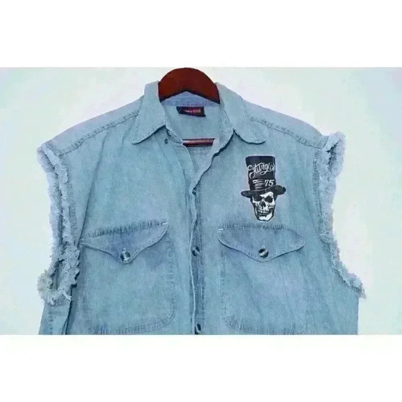 Bikers Edge Sturgis Ride 2015 Graphic Relaxed Fit Casual Retro Boho Shirt Size L - Picture 3 of 14